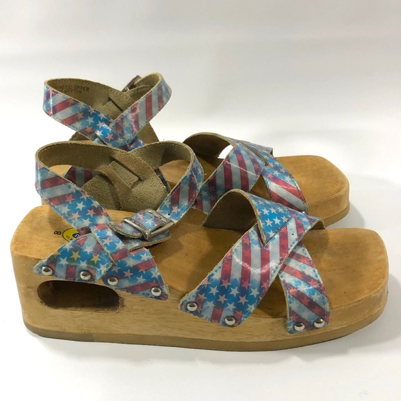 Dr. Scholl's Shoes - Dr. Scholl's 4th of July Vintage Sandals 8